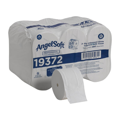 TISSUE, TOILET COMPACT CORELESS ANGEL SOFT PROF 2PLY (18/CS) (Toilet Tissues) - Img 1