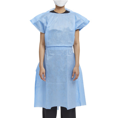 Halyard Patient Exam Gown, 1 Box of 10 (Gowns) - Img 1