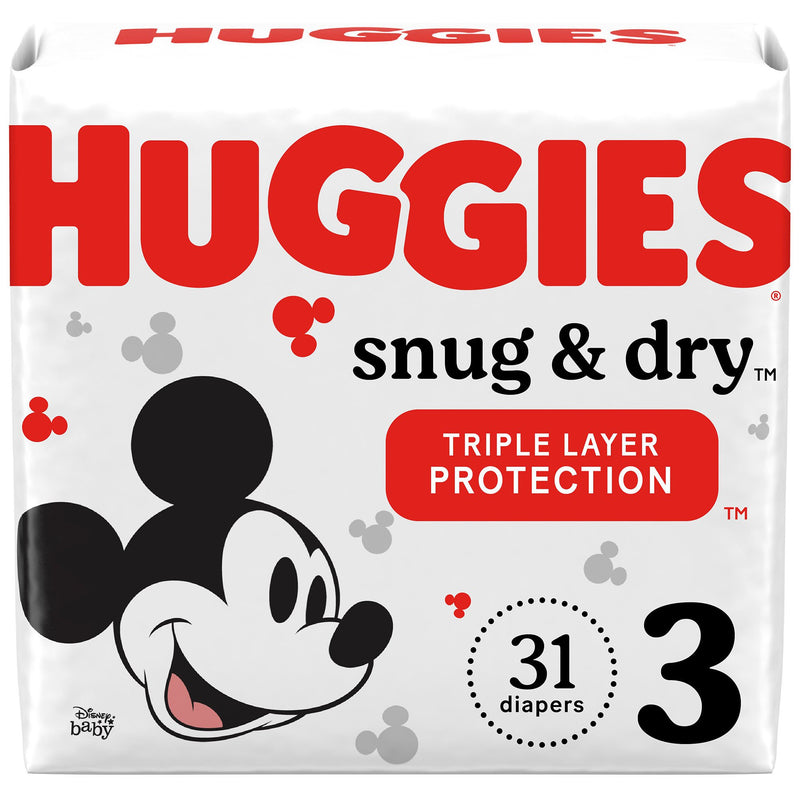 Huggies® Snug & Dry Diaper, Size 3, 31 per Package, 1 Case of 124 () - Img 1