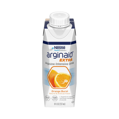 Arginaid Extra® Orange Arginine Supplement, 8-ounce Tetra Brik, 1 Case of 24 (Nutritionals) - Img 1