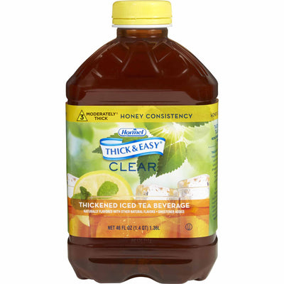 Thick & Easy® Clear Honey Consistency Iced Tea Thickened Beverage, 46 oz. Bottle, 1 Case of 6 (Nutritionals) - Img 1