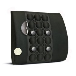IMAK® Ergo Lumbar Cushion, 13.5 in. W x 4 in. D x 13.8 in. H, Foam, Black, Non-inflatable, 1 Each (Chair Pads) - Img 1