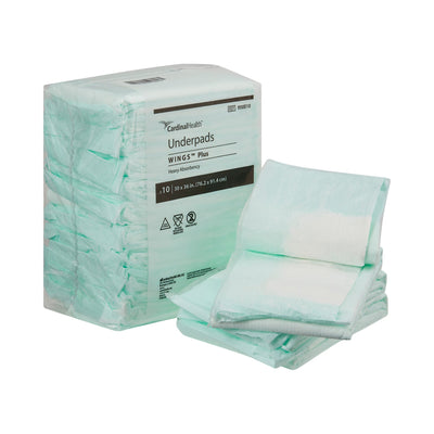 Wings™ Plus Heavy Absorbency Underpads, 30 X 36 Inch, 1 Case of 5 (Underpads) - Img 1
