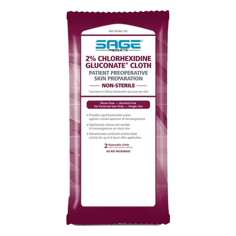 Sage® Surgical Scrub Wipe, 1 Pack (Skin Care) - Img 2