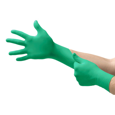 Neogard® Polychloroprene Standard Cuff Length Exam Glove, Large, Green, 1 Box of 100 () - Img 2