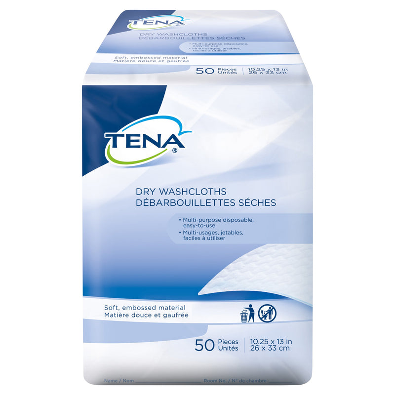 Tena® Dry Washcloths, 10-1/4 x 13 Inch, 1 Bag (Washcloths) - Img 1