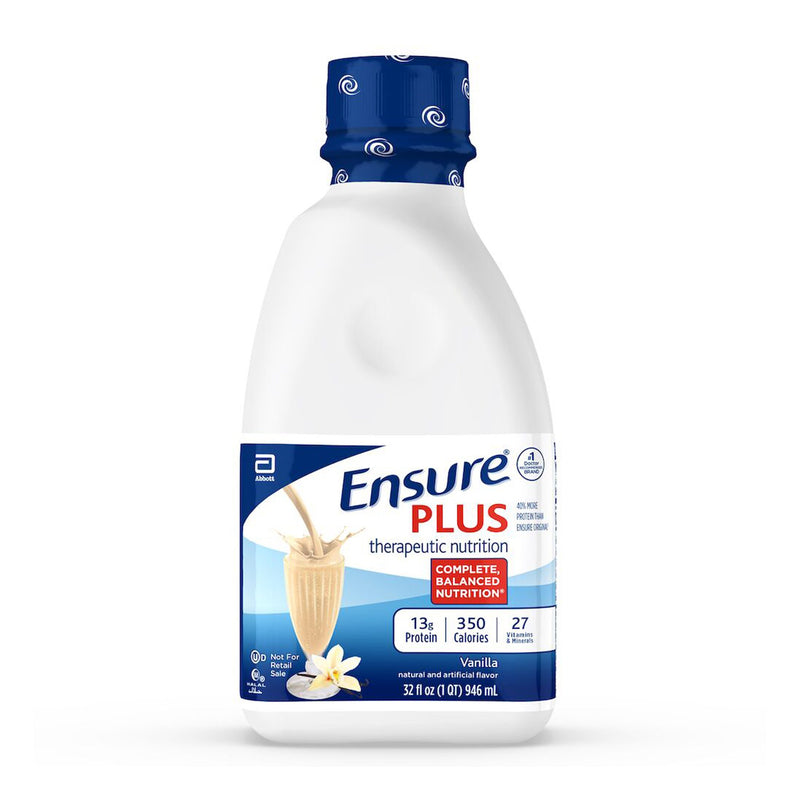 Ensure® Plus Vanilla Oral Supplement, 32 oz. Bottle, 1 Each (Nutritionals) - Img 1