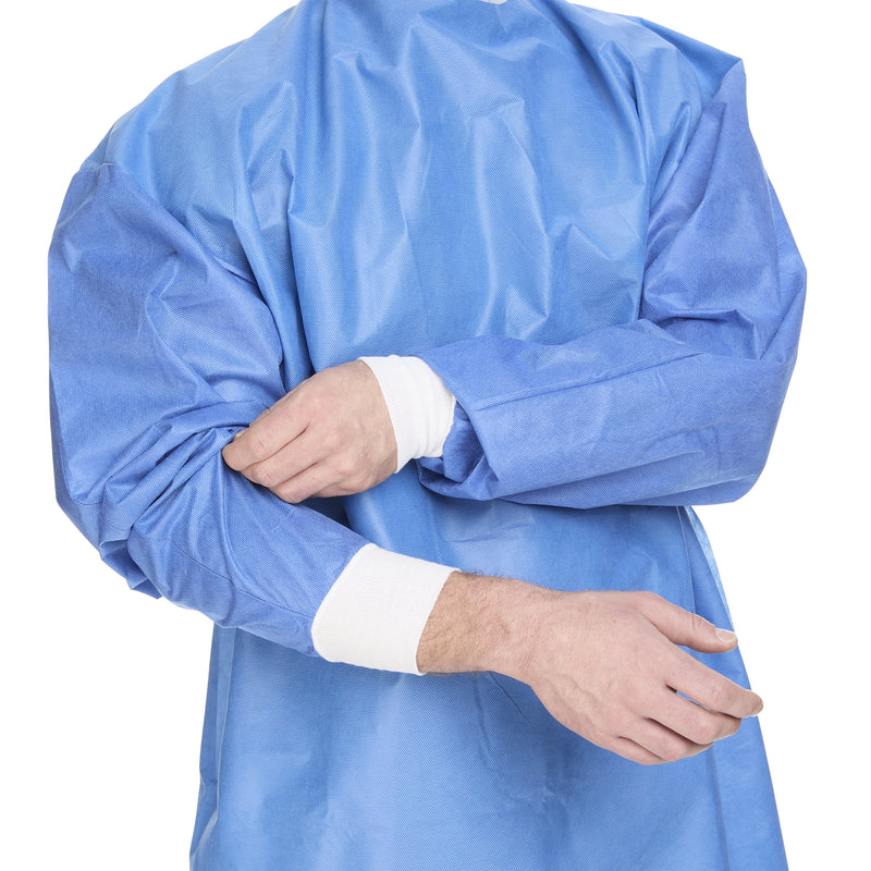 Cardinal Health Astound Non-Reinforced Surgical Gown, 3-Layer Microfiber, Blue, XL, 1 Each (Gowns) - Img 4