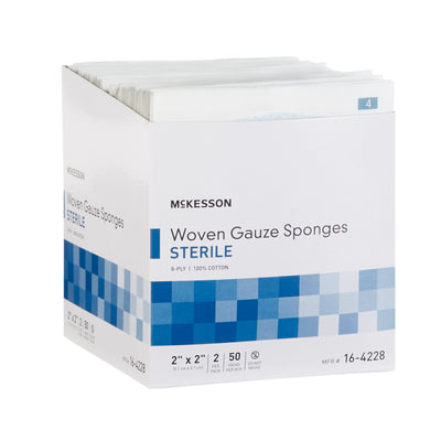 McKesson Sterile Gauze Sponge, 2 x 2 Inch, 1 Box of 50 (General Wound Care) - Img 5