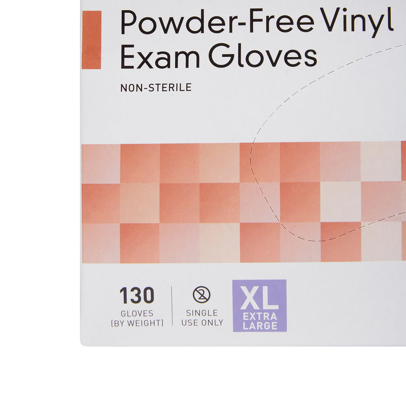 McKesson Vinyl Exam Glove, Extra Large, Clear, 1 Box of 130 () - Img 7