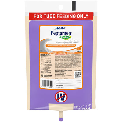 Peptamen® with Prebio1™ Ready to Hang Tube Feeding Formula, 33.8 oz. Bag, 1 Case of 6 (Nutritionals) - Img 1