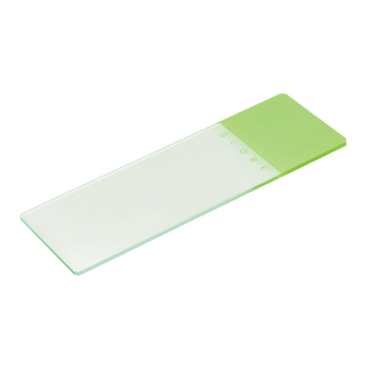 Globe 1324 Series Microscope Slide, Green Frosted End, 25 x 75 x 1.1 mm, 1 Case of 1440 (Laboratory Glassware and Plasticware) - Img 1