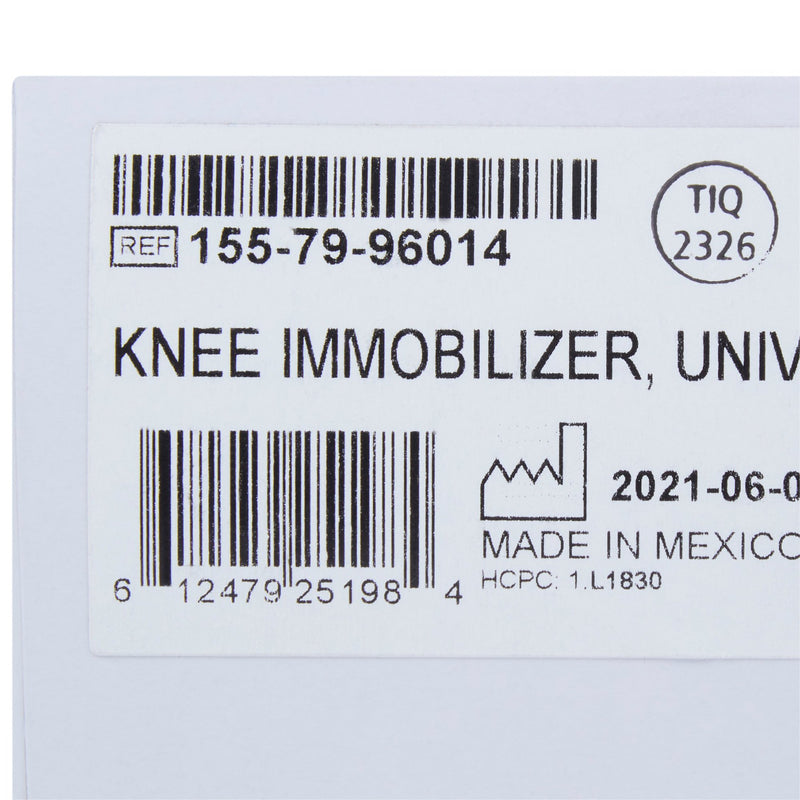 McKesson Knee Immobilizer, 14-Inch Length, One Size Fits Most, 1 Each (Immobilizers, Splints and Supports) - Img 4