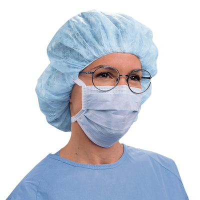 Halyard Pleated Anti-fog Foam Surgical Mask, One Size Fits Most, 1 Case of 300 (Masks) - Img 1