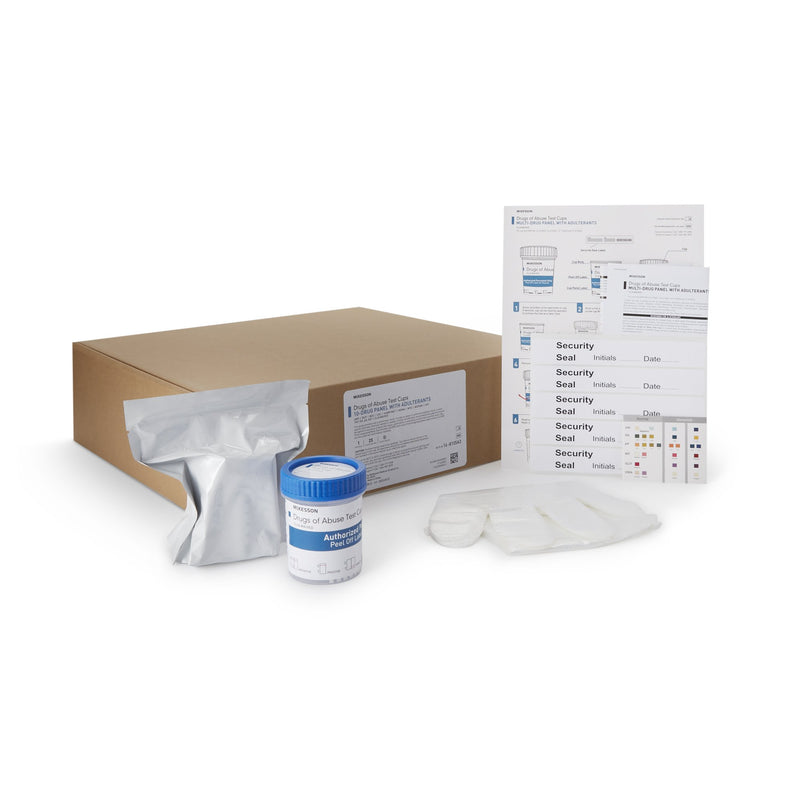 McKesson 10-Drug Panel with Adulterants Drugs of Abuse Test, 1 Box of 25 (Test Kits) - Img 1