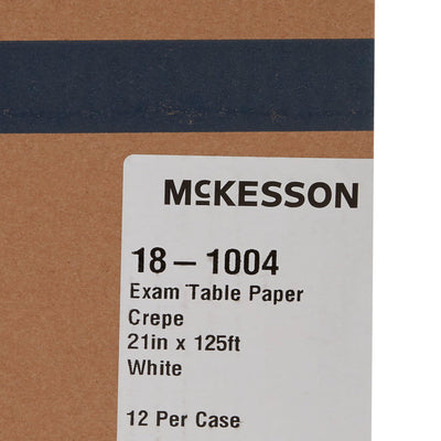 McKesson Crepe Table Paper, 21 Inch x 125 Foot, White, 1 Case of 12 (Table Paper) - Img 4