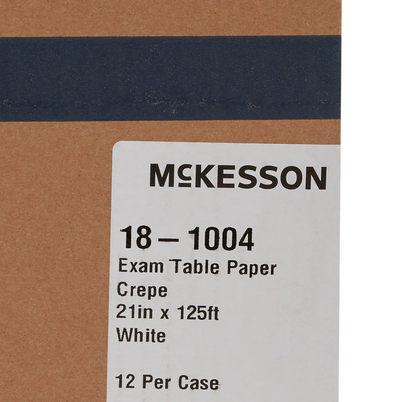 McKesson Crepe Table Paper, 21 Inch x 125 Foot, White, 1 Case of 12 (Table Paper) - Img 4