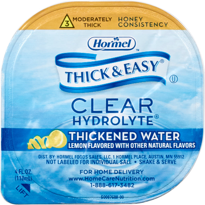 Thick & Easy® Hydrolyte® Honey Consistency Lemon Thickened Water, 4-ounce Cup, 1 Case of 24 (Nutritionals) - Img 2