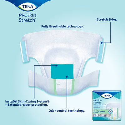 Tena® Stretch™ Super Incontinence Brief, Large / Extra Large, 1 Case of 2 () - Img 7