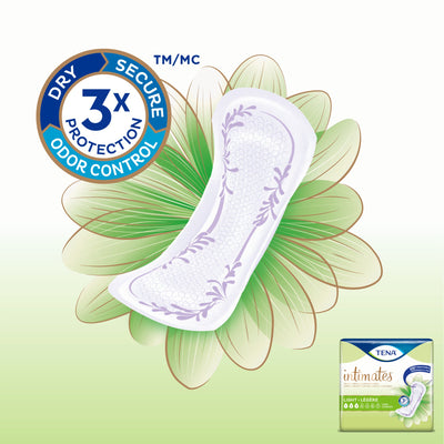 Tena® Intimates™ Ultra Thin Light Long Bladder Control Pad, 10-Inch Length, 1 Case of 144 () - Img 5