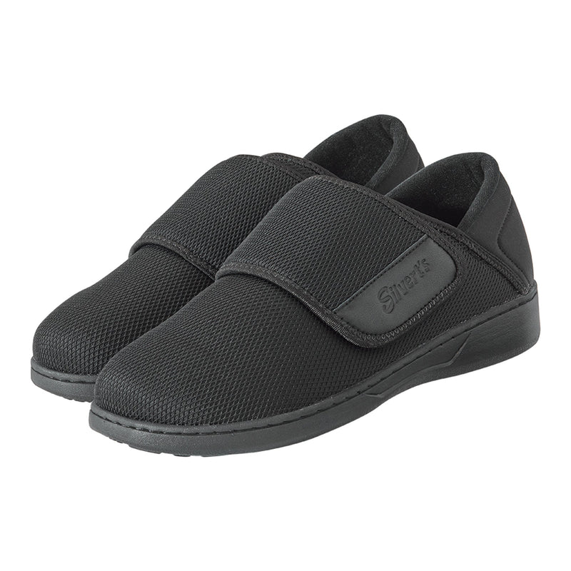 Silverts® Comfort Steps Hook and Loop Closure Shoe, Size 12, Black, 1 Pair (Shoes) - Img 1