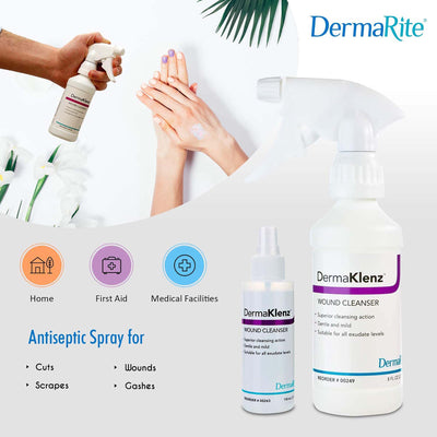 DermaRite® DermaKlenz™ Wound Cleanser, 8 oz, 1 Case of 24 () - Img 4