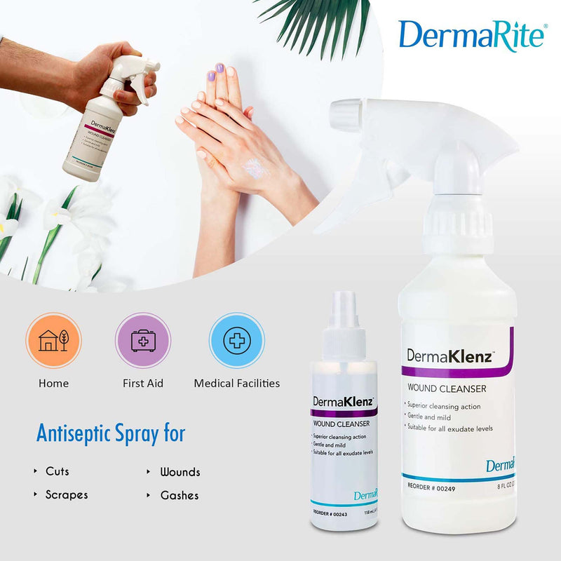 DermaRite® DermaKlenz™ Wound Cleanser, 8 oz, 1 Each () - Img 4