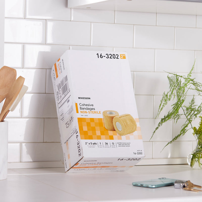 McKesson Self-adherent Closure Cohesive Bandage, 2 Inch x 5 Yard, 1 Pack