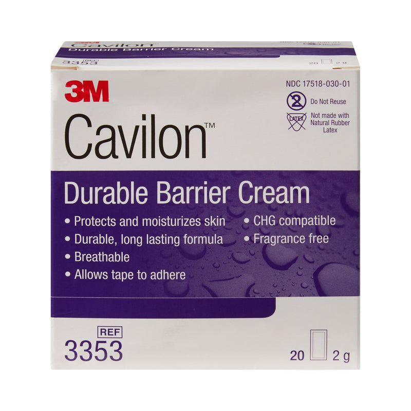 3M Cavilon Skin Protectant, Unscented Cream, 1 Box of 20 (Skin Care) - Img 7