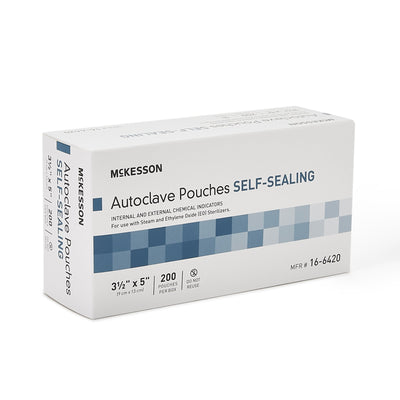 McKesson Sterilization Pouch, 3½ x 5 Inch, 1 Box of 200 (Sterilization Packaging) - Img 2