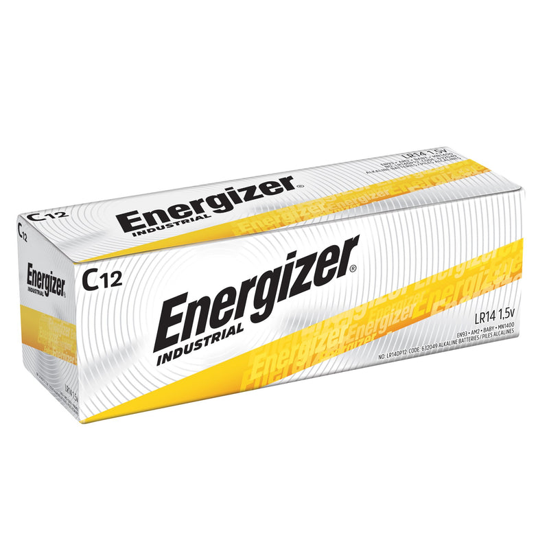Energizer® Industrial® Alkaline Battery, C, 1 Case of 72 (Electrical Supplies) - Img 1