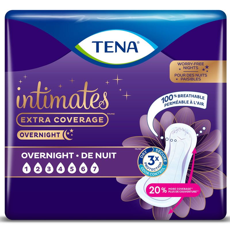 Tena® Intimates™ Overnight Bladder Control Pad, 16-Inch Length, 1 Case of 84 () - Img 1