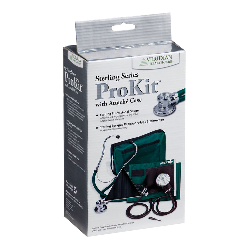 Sterling Series ProKit™ Aneroid Sphygmomanometer with Stethoscope, Magenta, 1 Each (Blood Pressure) - Img 3