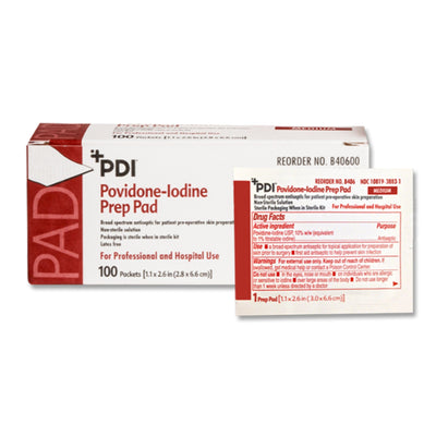 PDI® PVP Prep Pad, Medium, 1 Box of 100 (Skin Care) - Img 3