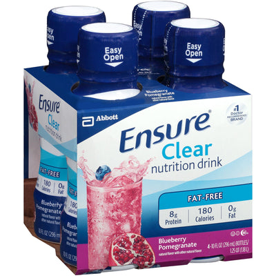 Ensure® Clear Blueberry Pomegranate Oral Protein Supplement, 10 oz. Bottle, 1 Pack of 4 (Nutritionals) - Img 2