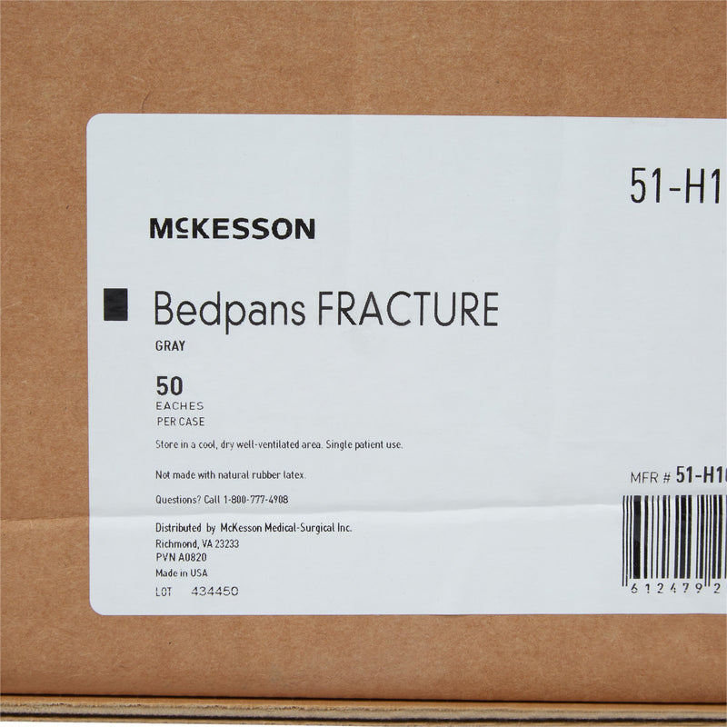 McKesson Fracture Bedpan, Female, 1 Case of 50 (Bedpans) - Img 5