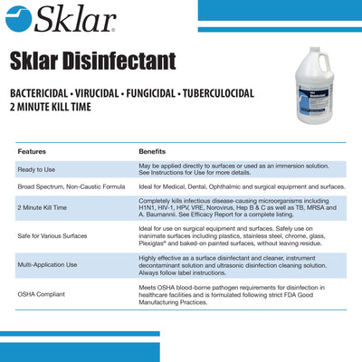 Sklar® Surface Disinfectant, 1 Case of 4 (Cleaners and Disinfectants) - Img 5