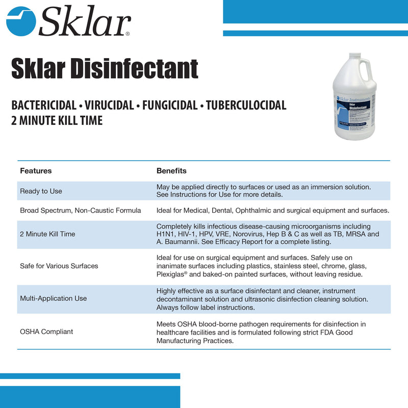 Sklar® Surface Disinfectant, 1 Case of 4 (Cleaners and Disinfectants) - Img 5