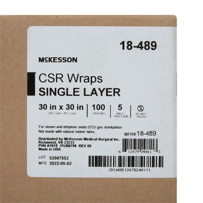 McKesson Single Layer Sterilization Wrap, 30 x 30 Inch, 1 Box (Sterilization Wraps) - Img 5