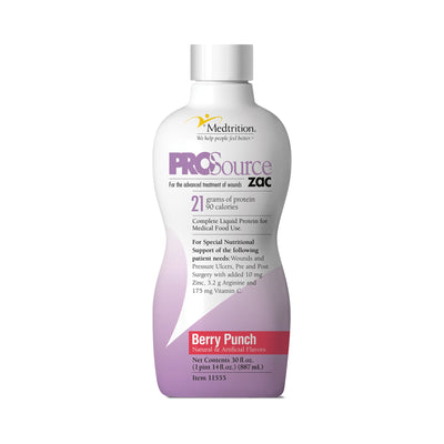 ProSource ZAC™ Berry Punch Protein Supplement, 32-ounce Bottle, 1 Each (Nutritionals) - Img 1