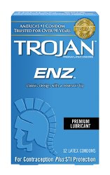 Trojan-Enz® Lubricated Condom, 1 Case of 1000 (Over the Counter) - Img 1