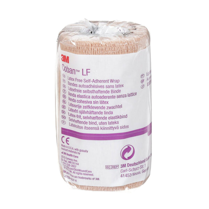 3M™ Coban™ LF Self-adherent Closure Cohesive Bandage, 4 Inch x 5 Yard, 1 Each (General Wound Care) - Img 2