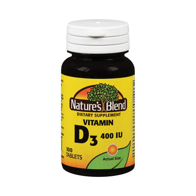 Nature's Blend Vitamin D-3 Supplement, 1 Bottle (Over the Counter) - Img 1