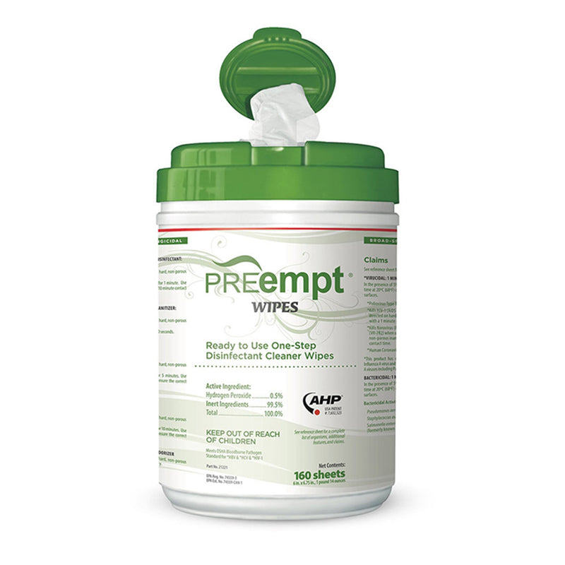 PREempt® Surface Disinfectant Cleaner Wipes, 1 Case of 12 (Cleaners and Disinfectants) - Img 1