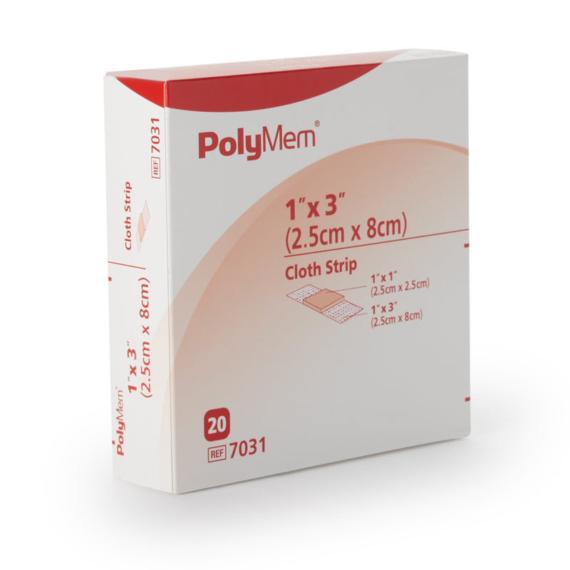 PolyMem® Pink / White Adhesive Strip, 1 x 3 Inch, 1 Each (General Wound Care) - Img 2