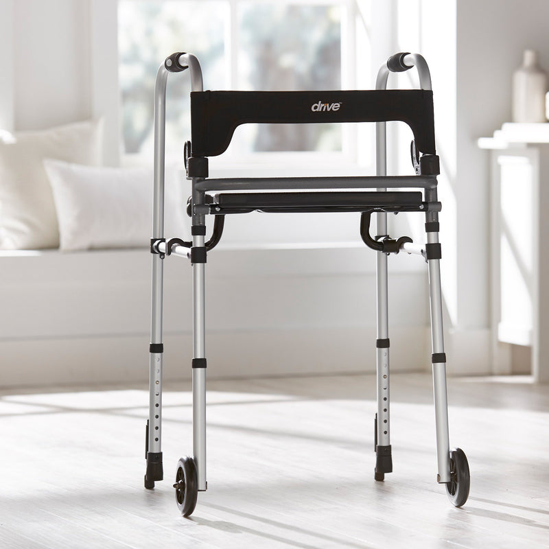 Clever-Lite LS Aluminum Dual Release Folding Walker, 29½ – 39 Inch Height, 1 Each (Mobility) - Img 5