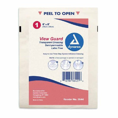 View Guard™ Transparent Film Dressing, 6 x 8 Inch, 1 Box of 10 () - Img 1