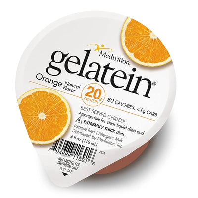 Gelatein® 20 Orange Oral Protein Supplement, 4 oz. Cup, 1 Case of 36 (Nutritionals) - Img 1
