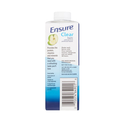 Ensure® Clear Therapeutic Nutrition Apple Oral Supplement, 8 oz. Carton, 1 Each (Nutritionals) - Img 2