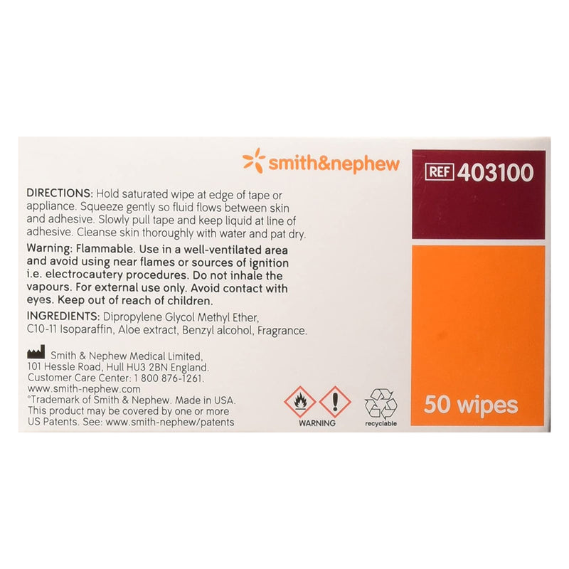Remove™ Adhesive Remover, 2½ x 2½ Inch Wipe, 1 Box of 50 (General Wound Care) - Img 2